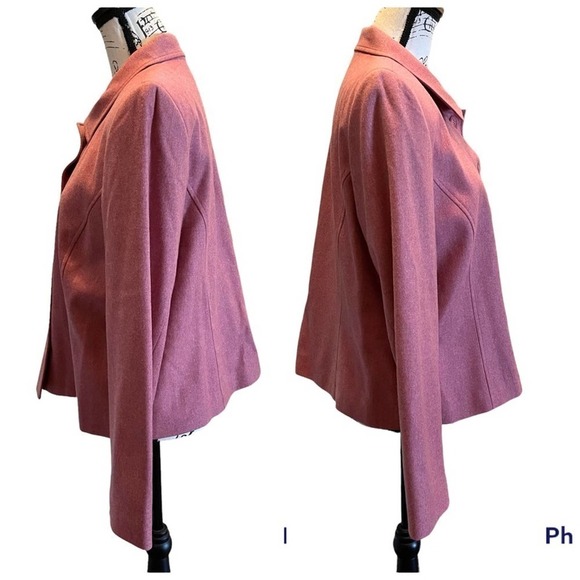 Pendleton Blazer Jacket Pink Size 14 Oversized Wool Barbie Statement colorful - Picture 3 of 10